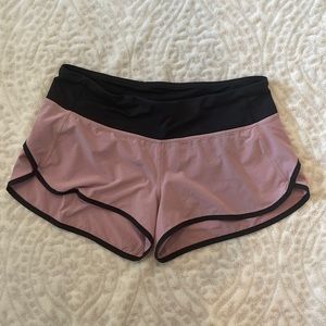 Lululemon Speed 2.5 Shorts Purple and Black